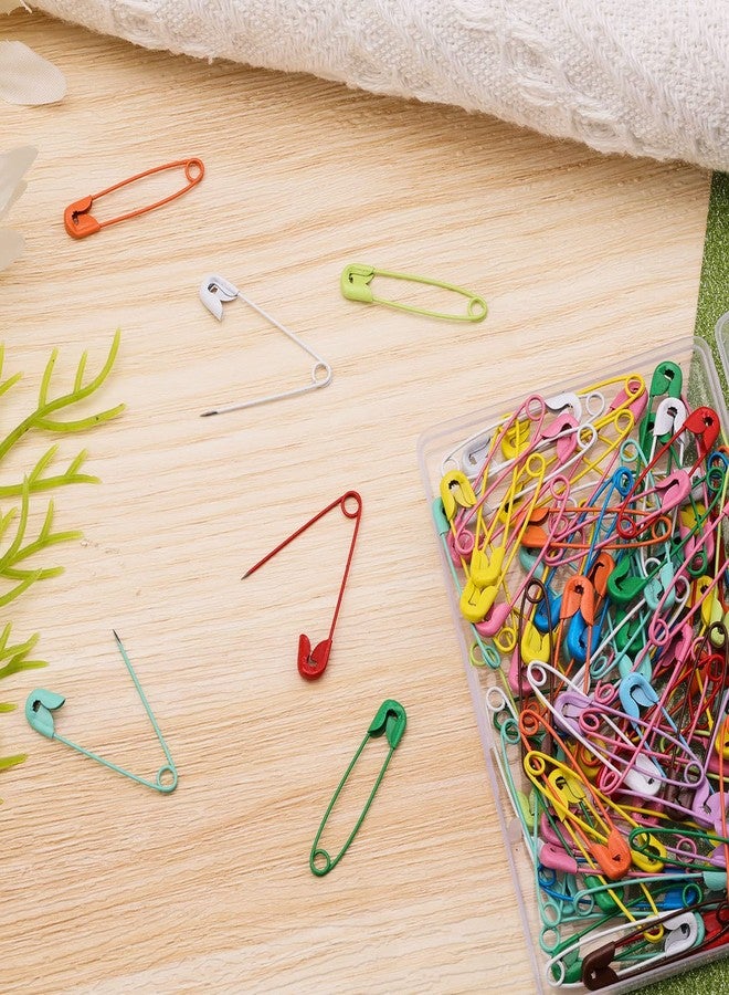 KINBOM 100pcs 1.26inch Small Safety Pins Assorted, with Plastic Case Stainless Steel Colorful Safety Pins Bulk for Clothes Sewing Jewelry Crafts DIY (Multicolored) - Image 5