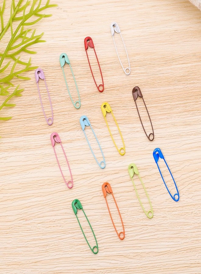 KINBOM 100pcs 1.26inch Small Safety Pins Assorted, with Plastic Case Stainless Steel Colorful Safety Pins Bulk for Clothes Sewing Jewelry Crafts DIY (Multicolored) - Image 3