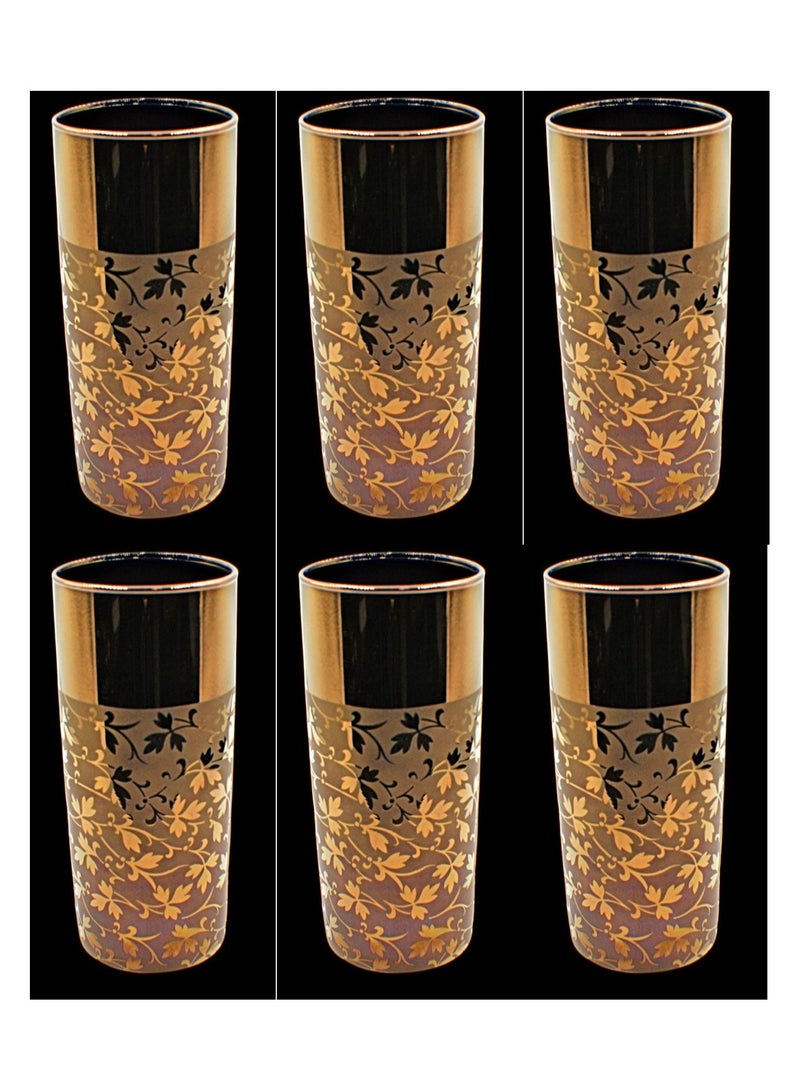 KuduArts Tumblers glass cups for water juice 6 pieces - Image 1