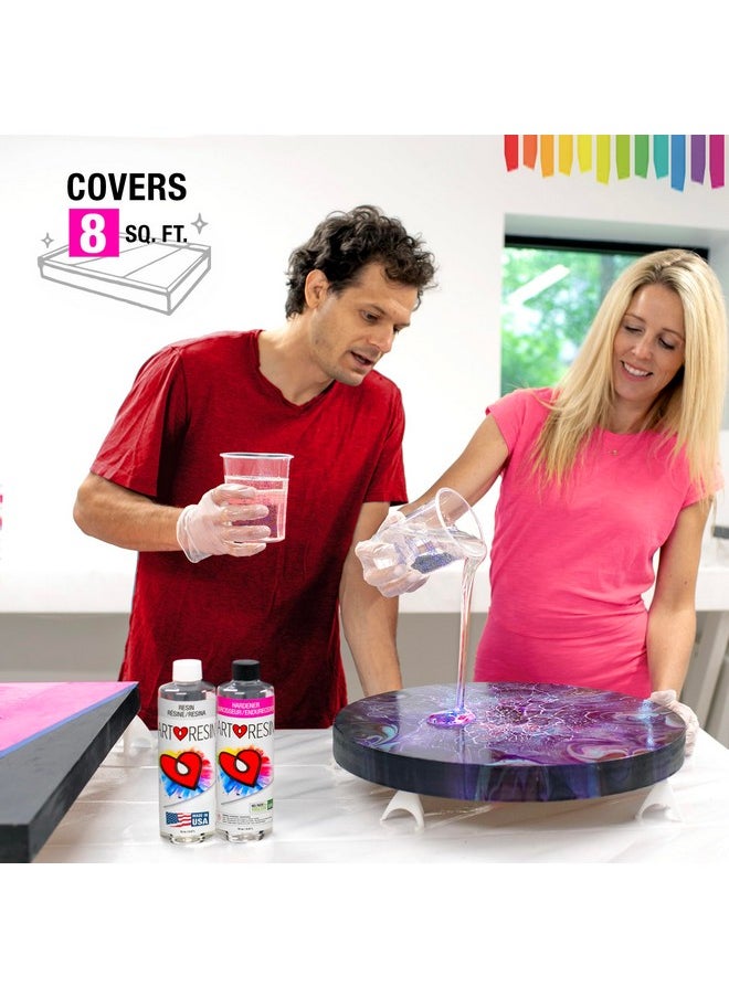 ArtResin ArtResin Epoxy Resin - High-Gloss Clear Coat for Artwork - 32 oz (16 oz resin + 16 oz hardener) (946 ml)  - Image 3