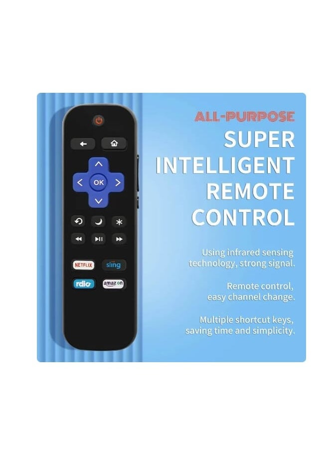 Generic - RK-NSRA ROKU TV Remote Control W/Volume & Power Button NOT for Player (Box) - Image 1