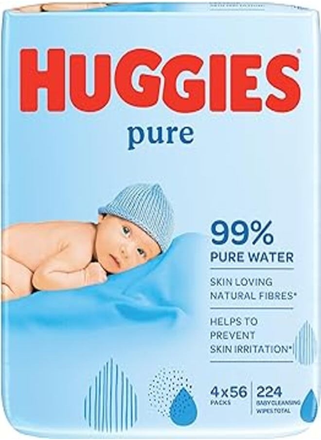 Huggies - Huggies Pure Wipes Quad, 4 each - Image 1