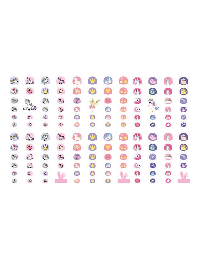 NIBEMINENT 144-Piece Temporary Tattoo Set 12 x 7.5centimeter