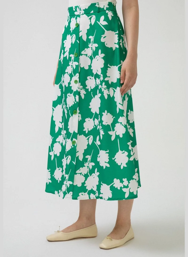 Touche FLOWERED CREPE SKIRT