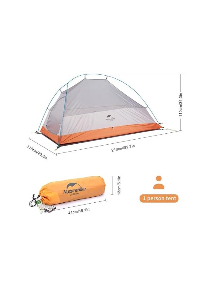 Naturehike Ultralight One-Man Cloud Upâ€‘1 Tent  Compact Single-Person Dome Tent With Waterproof Fly, Ventilation & Easy Setup - Image 3