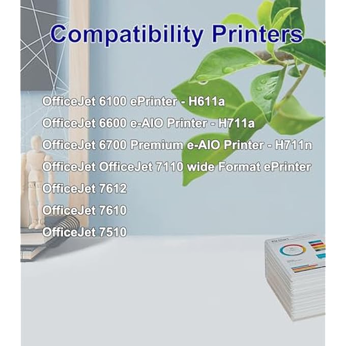 OGOUGUAN 932XL 933XL INK CARTRIDGES COMBO PACK COMPATIBLE FOR HP 932 XL 933 XL INK CARTRIDGES COMPATIBLE FOR HP OFFICEJET 6700 7510 7612 6600 7110 7610 6100 7620 PRINTER - Image 3
