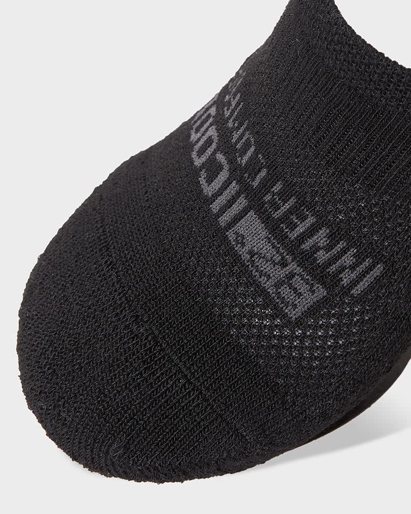 32 Degrees 32 DEGREEES Men's 6 Pack Comfort No Show Socks | Anti-Odor | Cushioned Heel | Arch Support | Active | Casual | Work, Black, Medium - Image 3