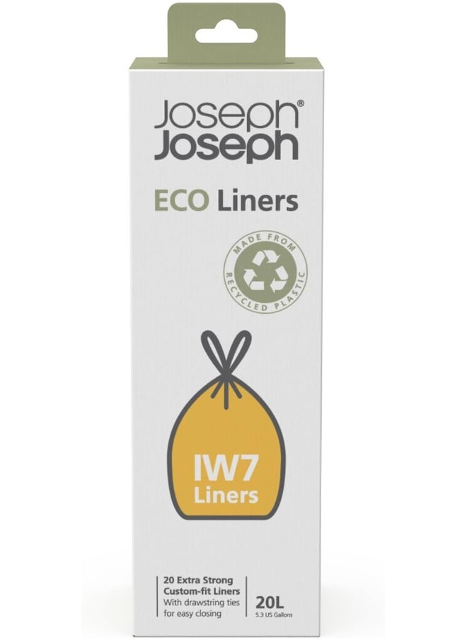 Joseph Joseph Joseph Joseph JJ 005646 Donker Vuilniszakken Eco IW7 20 liter Set van 20 Stuks  - Image 1