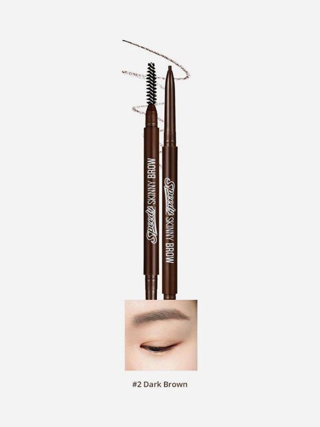 PERIPERA Speedy Skinny Brow, 2 Dark Brown - Image 1
