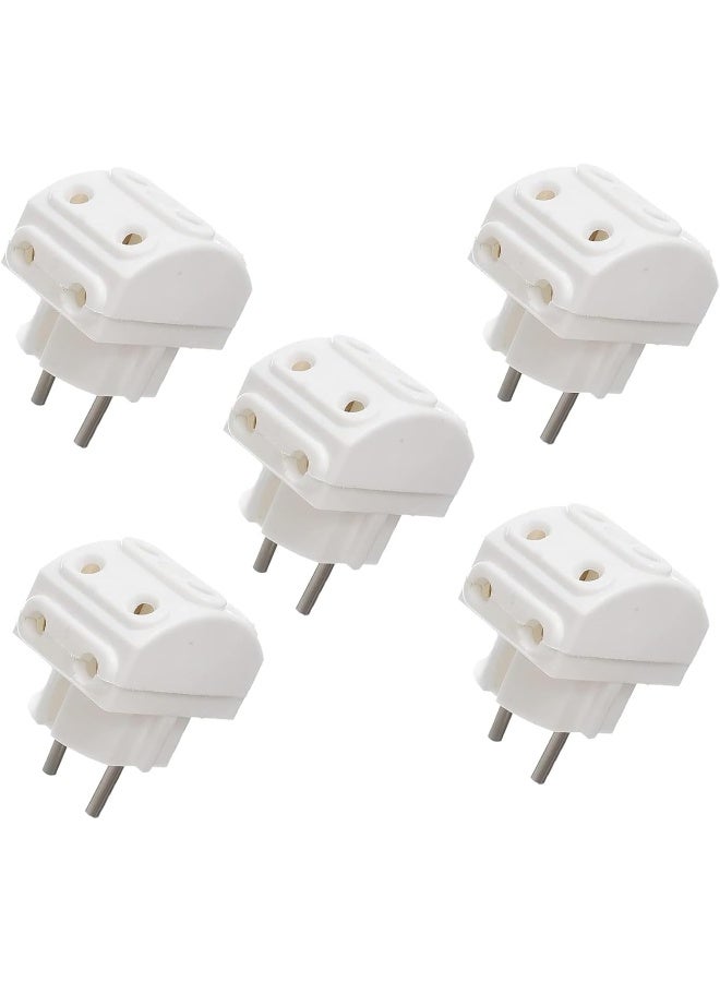 melfi Melfi 5-Way 2 Pin Multi-Plug Socket In White, Ideal For Domestic And Commercial Applications (5Pcs)  - Image 1