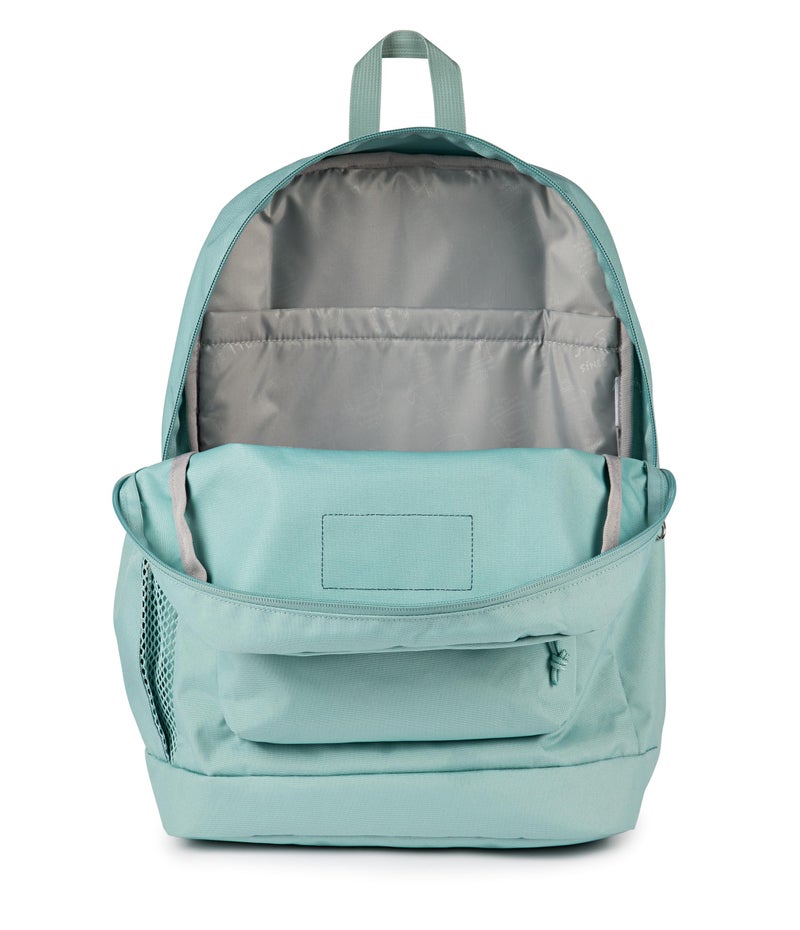 JanSport Cross Town Plus Backpack - Large Main Compartment, Side Water Bottle Pocket, 15-Inch Padded Laptop Sleeve - Faded Sage - Image 5