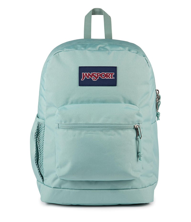 JanSport Cross Town Plus Backpack - Large Main Compartment, Side Water Bottle Pocket, 15-Inch Padded Laptop Sleeve - Faded Sage - Image 1