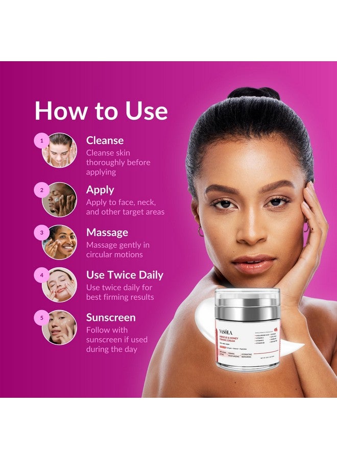 ناسولا كريم نازولا لشد البشرة بالكركديه والعسل، كريم لشد الرقبة، كريم لشد البشرة، لوشن لشد البشرة للوجه والجسم، مرطب للوجه مضاد للتجاعيد مع الكولاجين، 55 مل/1.85 أونصة - Image 5