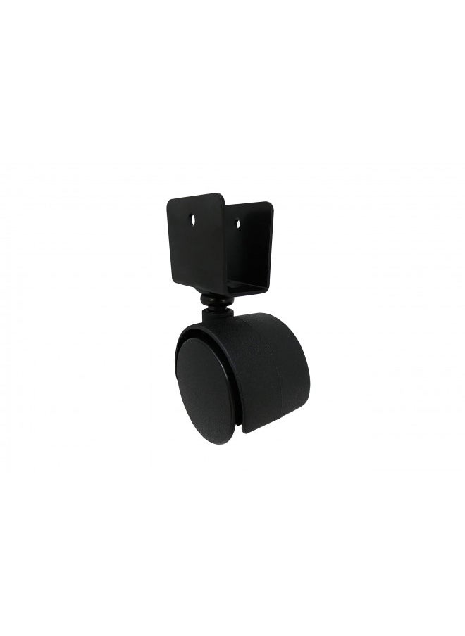 Shepherd Hardware Shepherd Hardware 9420 1-5/8-Inch Office Chair Caster, Twin Wheel, 11/16-Inch U-Bracket, 40-lb Load Capacity, 2-Pack , Black  - Image 1