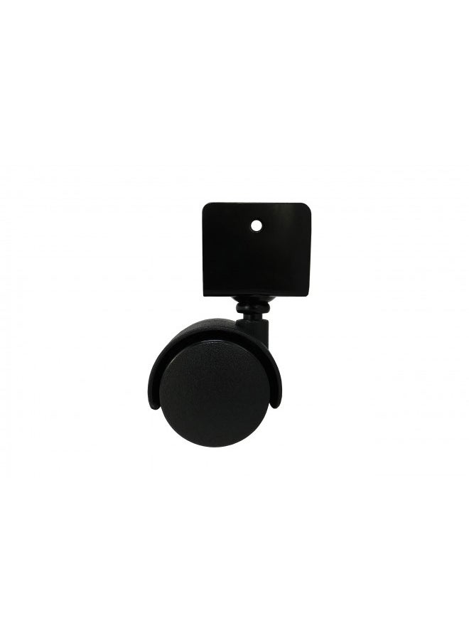 Shepherd Hardware Shepherd Hardware 9420 1-5/8-Inch Office Chair Caster, Twin Wheel, 11/16-Inch U-Bracket, 40-lb Load Capacity, 2-Pack , Black  - Image 2