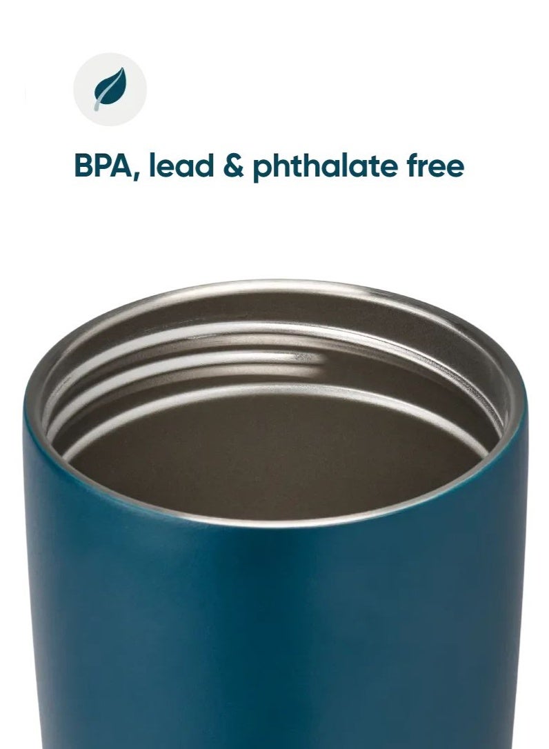 Owala SmoothSip Slider Insulated Stainless Steel Coffee Tumbler, Reusable Iced Coffee Cup, Hot Coffee Travel Mug, BPA Free 12 oz - Image 3