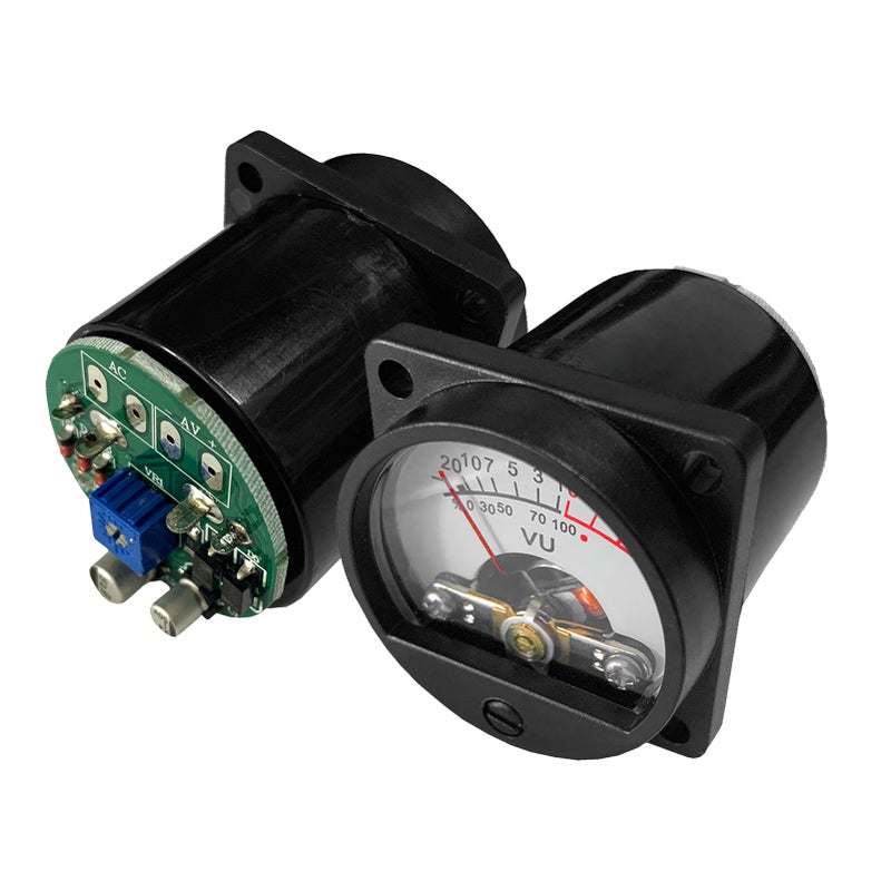 VU Meter 2 Pcs Panel VU Meters Warm Back Light Analog DB Sound Level Indicator Recording & Audio Level Amp with Driver Board - Image 1