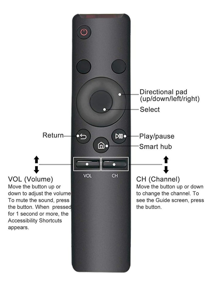 IAF New BN59-01259B Remote Control for Samsung KU7350 Smart TV UA55K5500 UA55K5520 UA55K5570 UA55K6000 UA32K5570 UA40KU6000 UA40KU6100 UA40KU6300 UA40KU7000 UA43KU6000 UA43KU7000 UA49KU6100 UA49KU6300 - Image 3