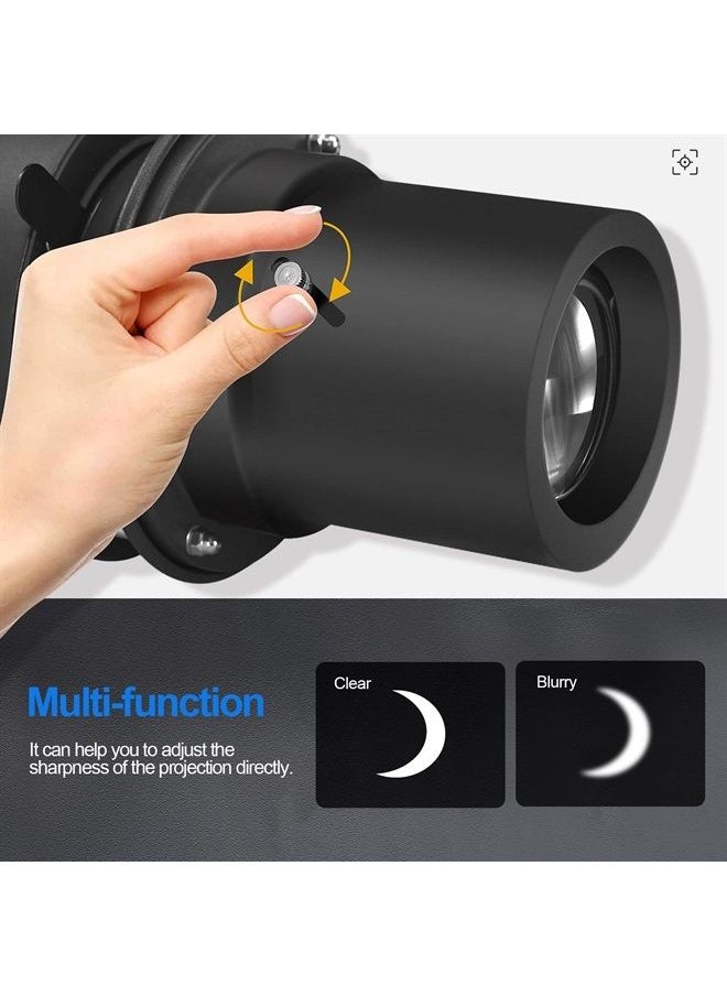 Wellmaking - Wellmaking Bowens Mount Flash snoot conical Lens Video Artist Modelling Shape Light Studio use with Optical Lens Various Gobos Bowens Photography Accessories - Image 1