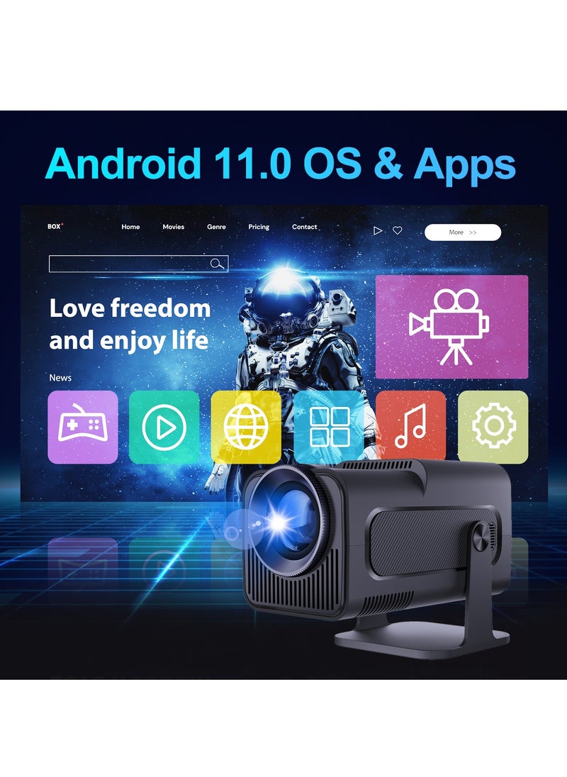 Generic 4K Native 1080P Android 11 Projector 390ANSI HY320 Dual Wifi6 BT5.0 Cinema Outdoor Portable Projetor Upgrated HY300  - Image 5