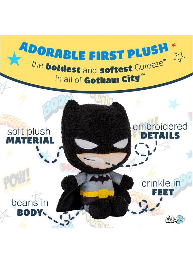 KIDS PREFERRED WB DC Batman Cuteeze Extra Soft Plush Stuffed Superhero Toy for Baby and Toddler Boys and Girls - 12 Inch Size - Image 3