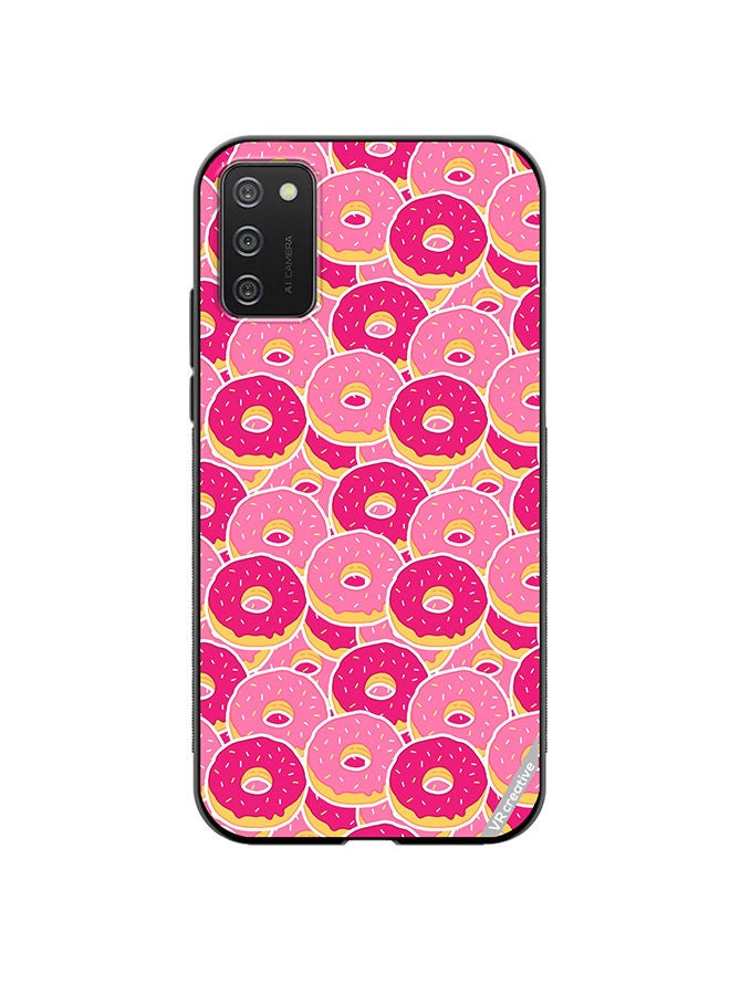 VR CREATIVE Protective Case Cover For Samsung Galaxy A03s Pink Donuts Design Multicolour - Image 1
