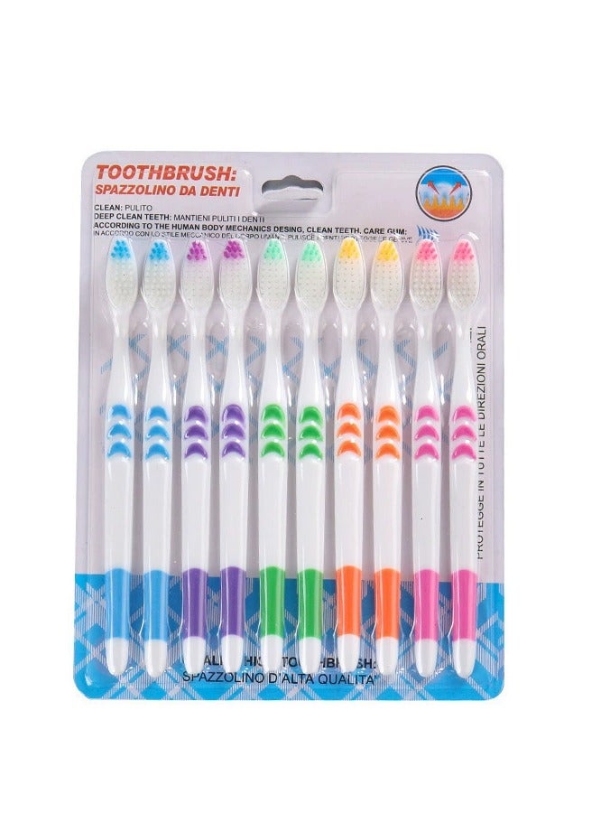 10 pcs Ultra Soft Nano Toothbrushes for Adults - Supports Healthy Teeth and Gums - Image 1