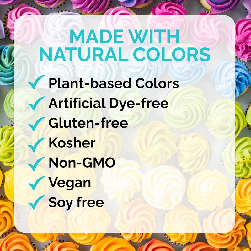 ColorKitchen COLOR KITCHEN Vibrant Food Coloring 6 Pack - Plant-Based, Gluten-Free, Non-GMO, Vegan - Image 3