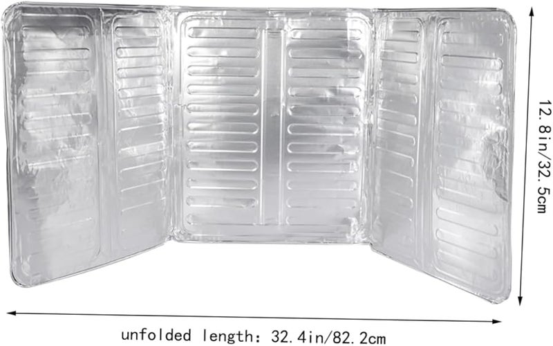 Aluminum Foil Splatter Guard Panel For Gas Stove Non Stick Easy Clean Heat Insulation - Image 3