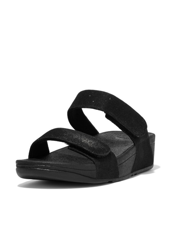FitFlop - 049-756 Fitflop Ladies Sandals FZ9-090 Lulu Adjustable Shimmerlux Black - Image 1