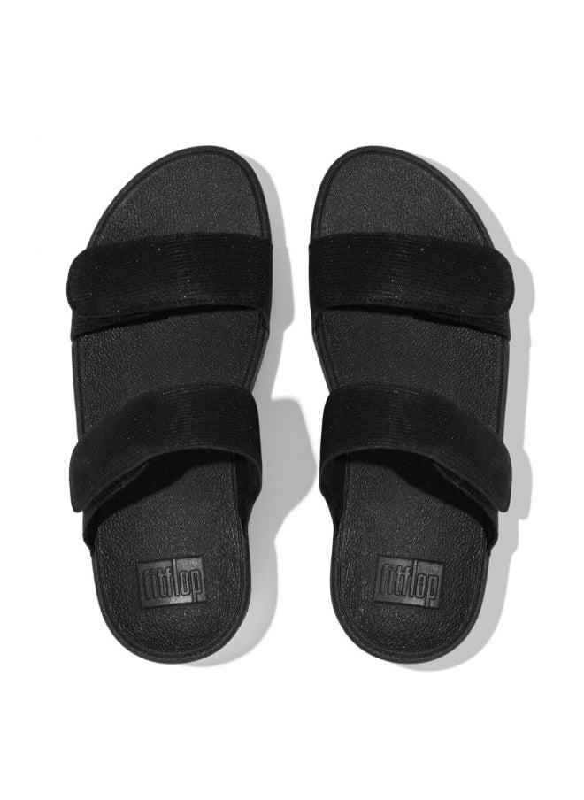 FitFlop - 049-756 Fitflop Ladies Sandals FZ9-090 Lulu Adjustable Shimmerlux Black - Image 1