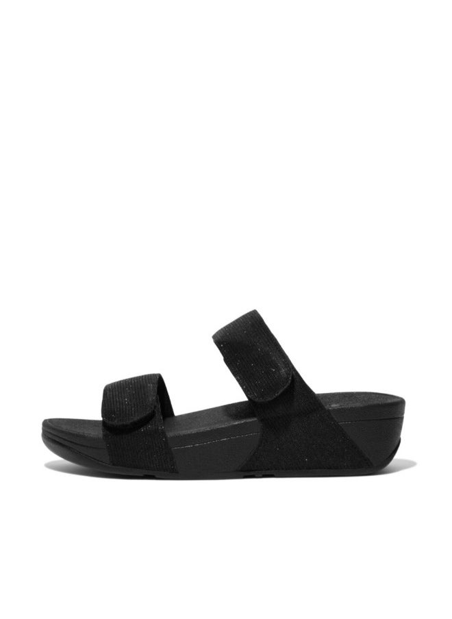 FitFlop - 049-756 Fitflop Ladies Sandals FZ9-090 Lulu Adjustable Shimmerlux Black - Image 1