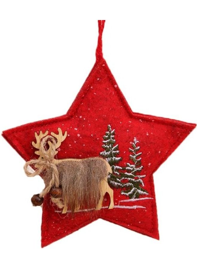 BGM Pack Of 3 Cloth Embroidery Pendants Red/Brown/Green - Image 2