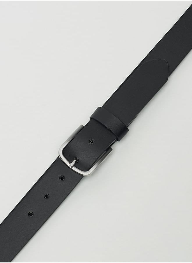 LBL by Shoexpress Men's Solid Belt with Pin Buckle Closure  - Image 2