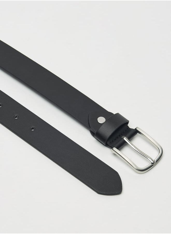 LBL by Shoexpress Men's Solid Belt with Pin Buckle Closure  - Image 4