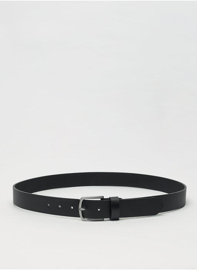 LBL by Shoexpress Men's Solid Belt with Pin Buckle Closure  - Image 1