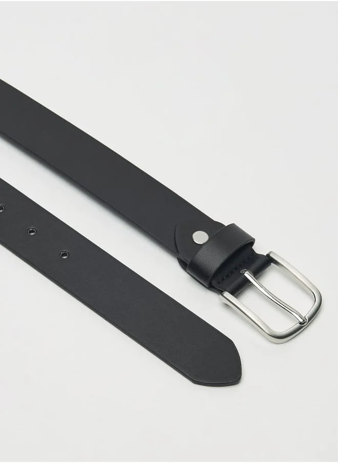 ال بي ال من شو اكسبرس Men's Solid Belt with Pin Buckle Closure