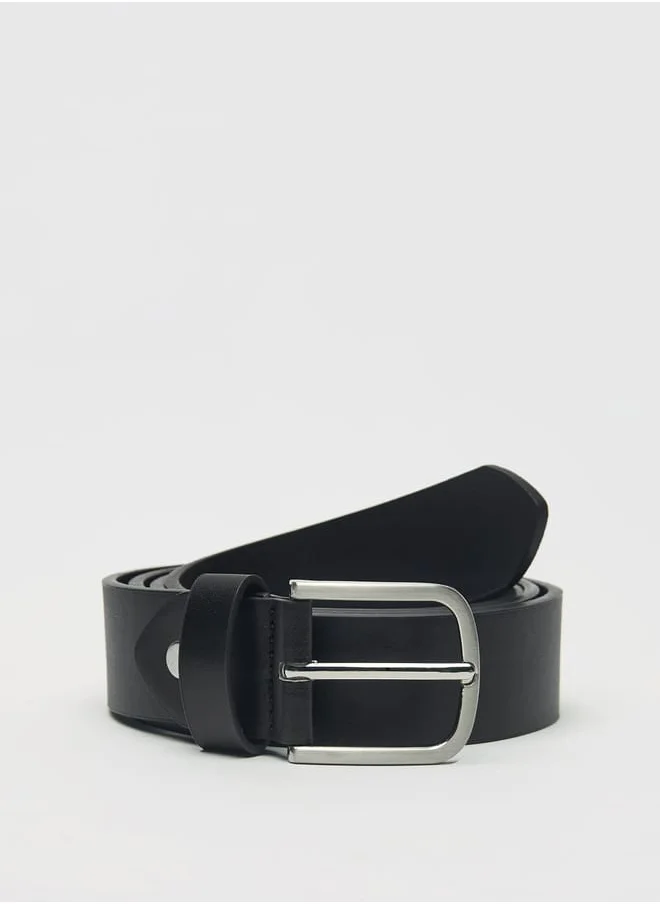 ال بي ال من شو اكسبرس Men's Solid Belt with Pin Buckle Closure
