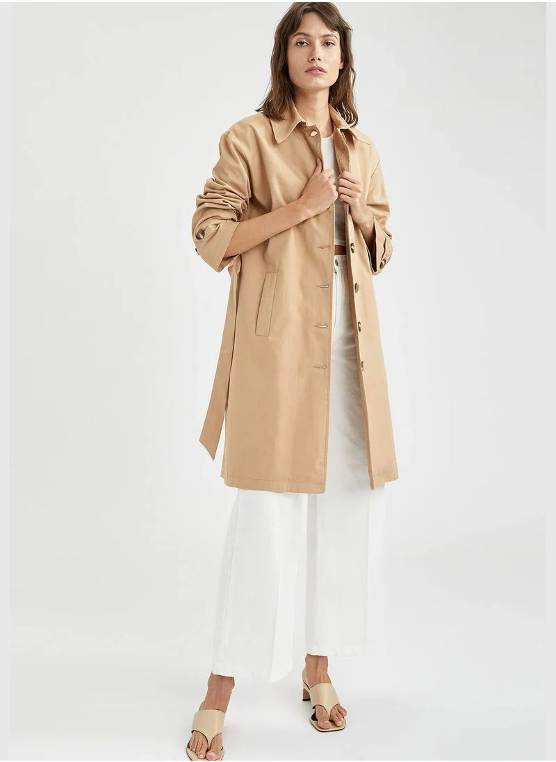 ديفاكتو Woman Regular Fit Trenchcoat