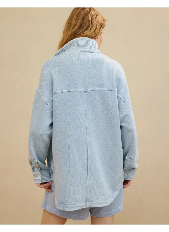 آري من امريكان ايجل Aerie Popover Polo Sweatshirt