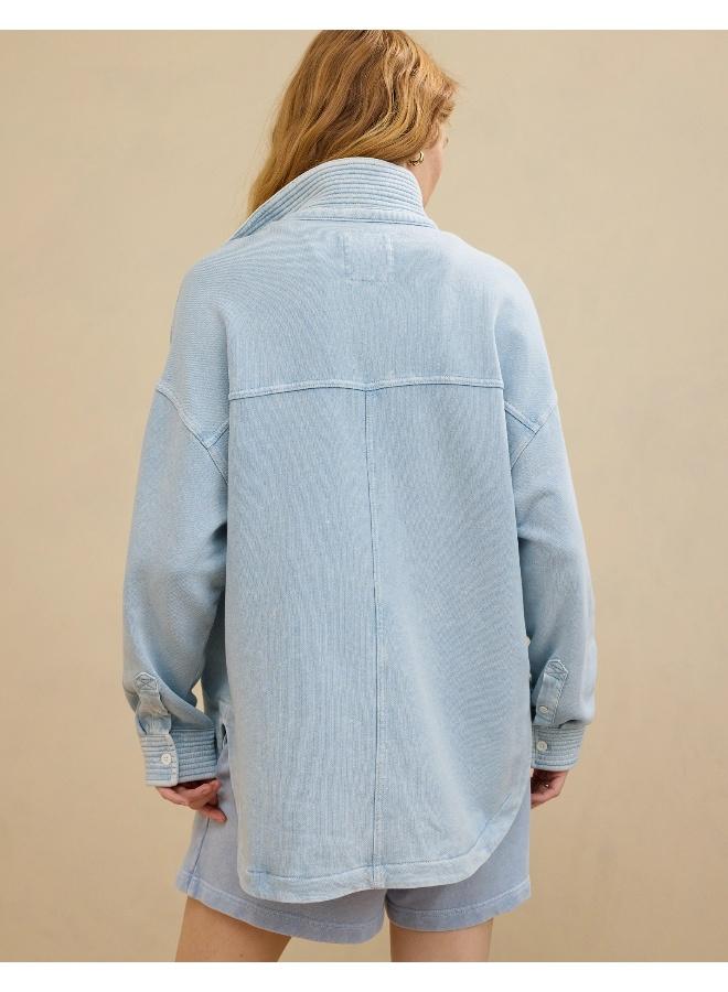 Aerie Popover Polo Sweatshirt - Image 4