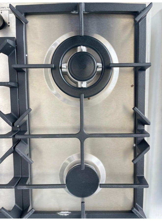 Super General 4 Burner Built-In 60x60 Cooktop Gas Hob With Full Safety And Auto Ignition, Matt Inox Color, Stainless Steel, KSGHB04SSFS, 2 Years Warranty. KSGB04SSFS MATT INOX - Image 4