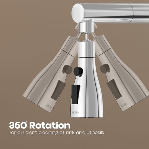 Lorazzo Tap Extension for Kitchen Sink | Kitchen Accessories Items for Home | 360-degree Flexible Rotation for Effective Cleaning | 3-Flow Modes | 1-Year Lorazzo Limited Warranty - Image 3