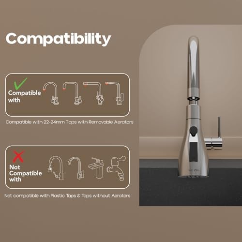 Lorazzo Tap Extension for Kitchen Sink | Kitchen Accessories Items for Home | 360-degree Flexible Rotation for Effective Cleaning | 3-Flow Modes | 1-Year Lorazzo Limited Warranty - Image 5