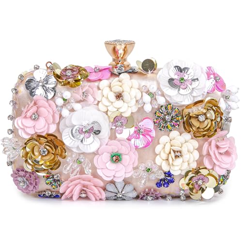 BBTT.ful Girlfriend Birthday Gifts Dating Hand Bag Wallets Romantic Flower Wedding Handbags Women Clutches Evening Handbags Chain Strap Shoulder Bags - Image 1