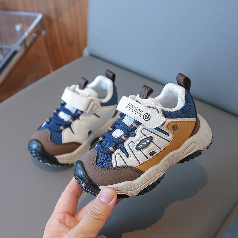 Mesh Sneakers Lightweight Flexible Sole Walking Shoes For Kids Indoor And Outdoor Activities - Image 1