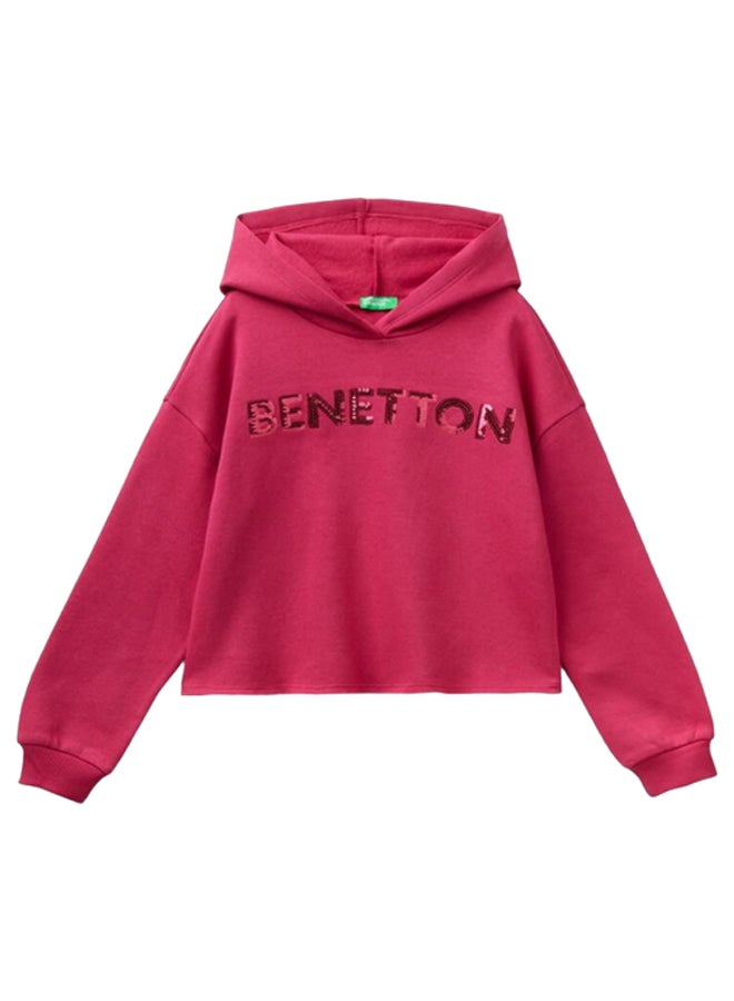Benetton HOODIE WITH SEQUINS  - Image 1
