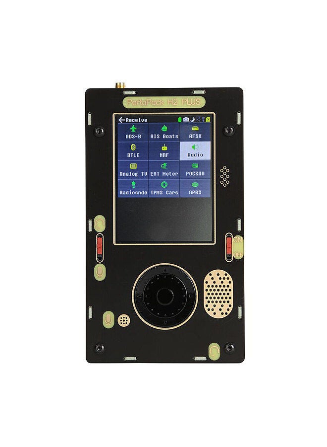 Assembled PortaPack H2 Plus 3.2 inch Touching LCD Display 1M Hz-6G Hz Working Frequency Software Defined Radio Module Set with HackRF One Antenna Outcase and Storage Bag