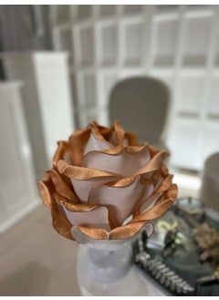 Maison Avf Dekor Artificial Eva Flower Wireless Table Lamp Top Copper Bottom White (9V Battery 75-90 Hours)  - Image 3