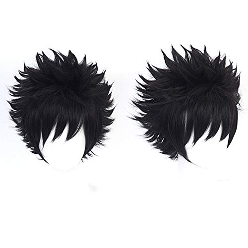 OSIAS Anime Cosplay Wig, Dabi, Heat Resistant Synthetic Wavy Hair, One Size, Adult Male, Halloween, Cosplay, Party, Concert, Wedding, Dating - Image 1